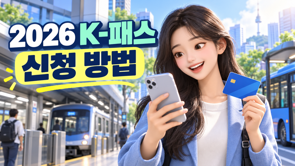 2026년 K-패스 신청 방법 및 전용 교통카드 발급 이미지